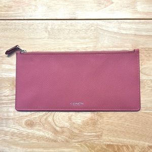 Coach Slim Pink bank pouch